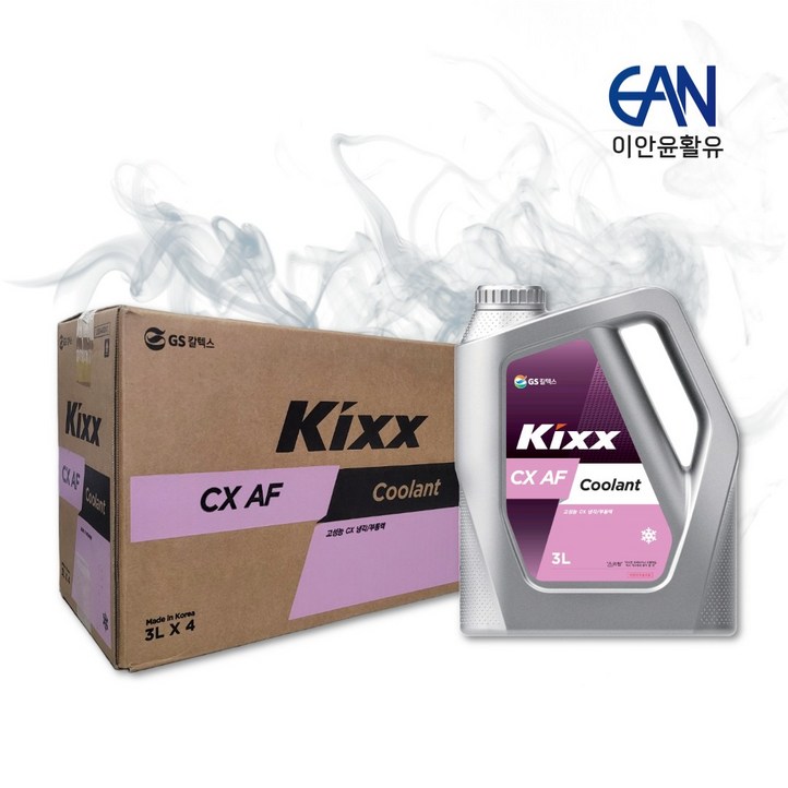 GS칼텍스 킥스 CX 냉각부동액 3L (3L x 4개), 4개, 3L