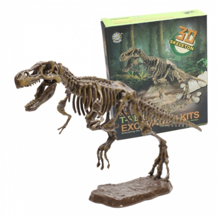 오꿈 공룡화석발굴 놀이 키트 뼈발굴 장난감, A 01 티라노사우르스, 1피스, 1세트