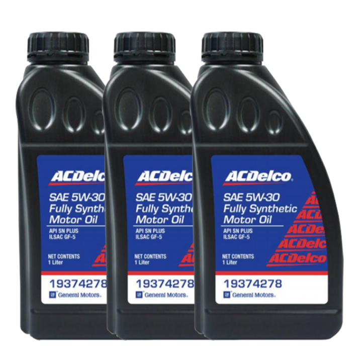 에이씨델코 ACDelco 올뉴마티즈 가솔린 엔진오일 교환 합성유 5W30 3L, 1개