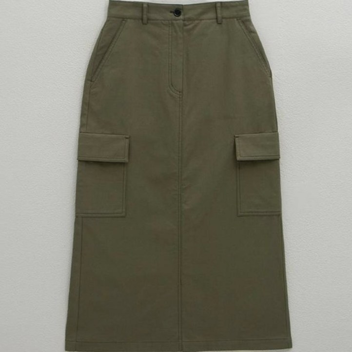 나인 여성용 유틸리티 카고 롱 스커트 SK4824