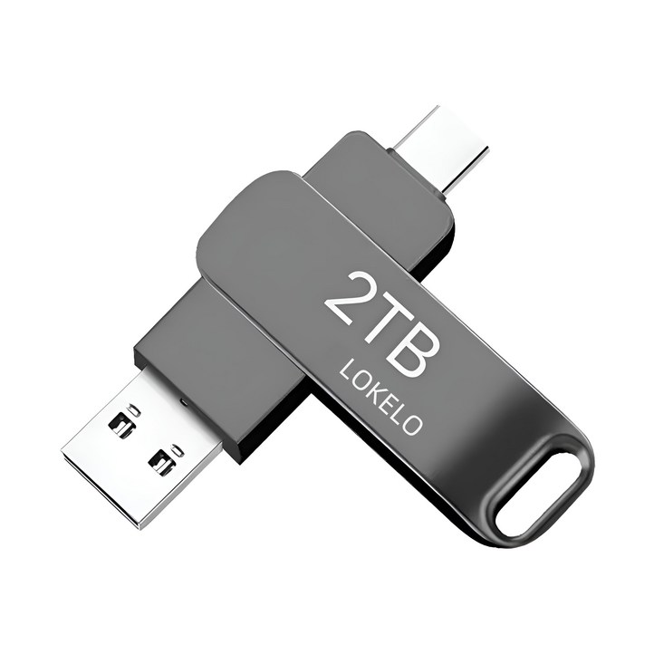 2TB TypeC 고속 USB 3.0 대용량 플래시 드라이브 휴대폰 컴퓨터 겸용 OTG