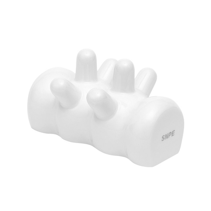 SNPE 도깨비손 도자기 지압 괄사 마사지기 온열 얼굴 두피 핸드마사지기