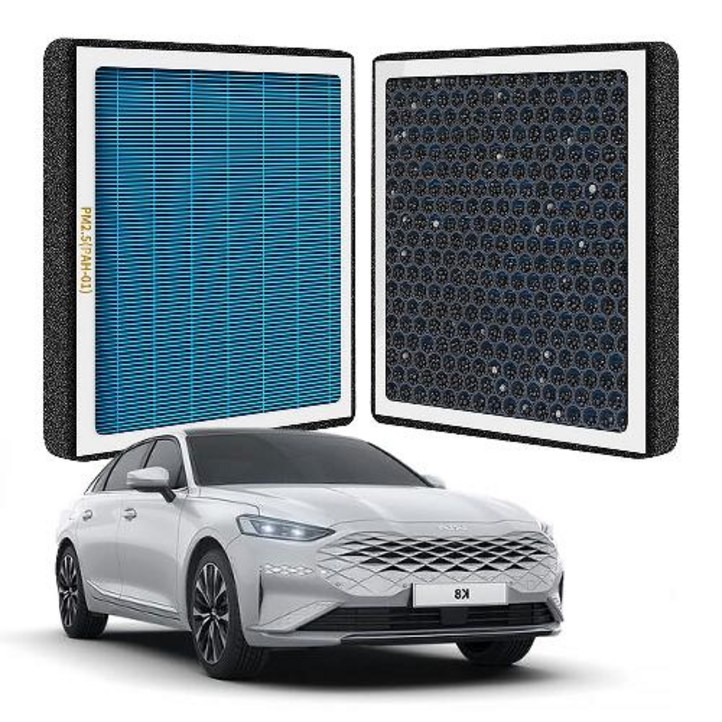 퓨어에어 K8 헤파 활성탄 듀얼 에어컨필터호환, 1개, PRE02