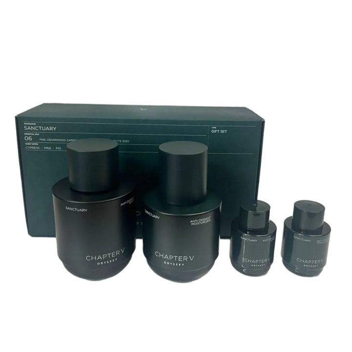 오딧세이 챕터파이브 생츄어리 토너 140ml  30ml  모이스처라이저 110ml  30ml 세트