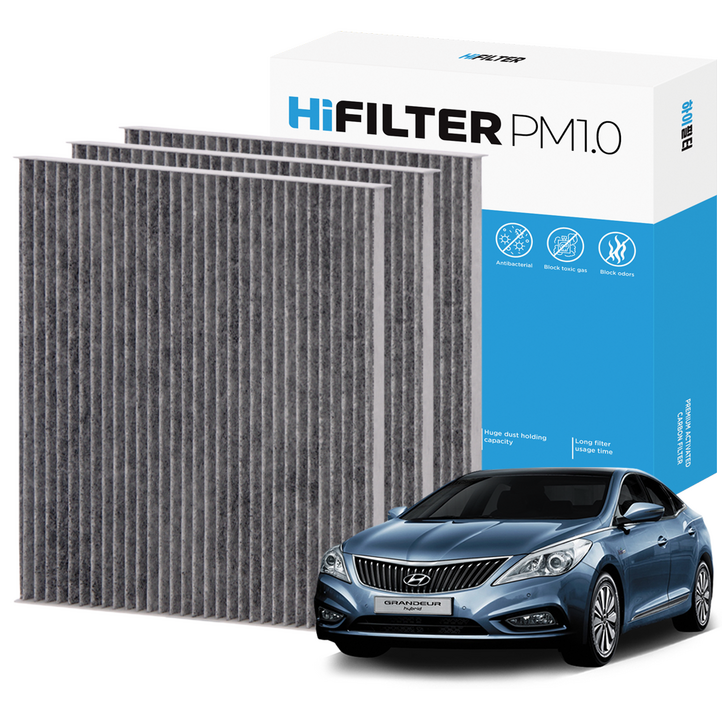 21 하이필터 PM1.0 활성탄 자동차 에어컨필터 현대