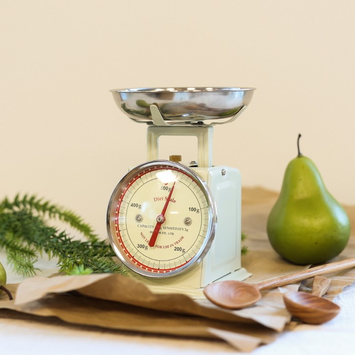 덜튼 다이어트 저울 0.5kg 베이킹 계량 요리용 저울 아이보리