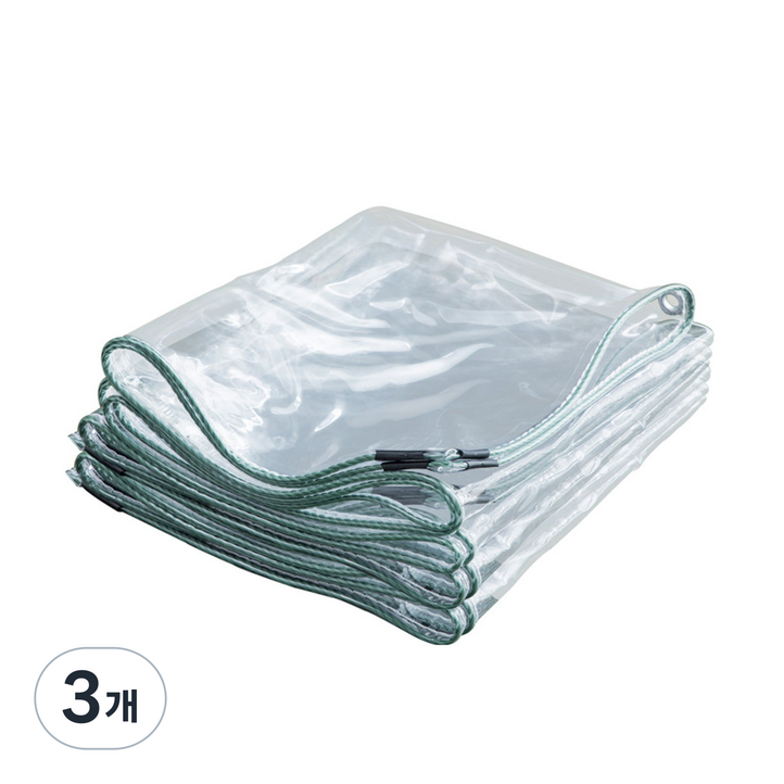 비닐막 투명비닐천막 테라스 대형 PVC, 3개