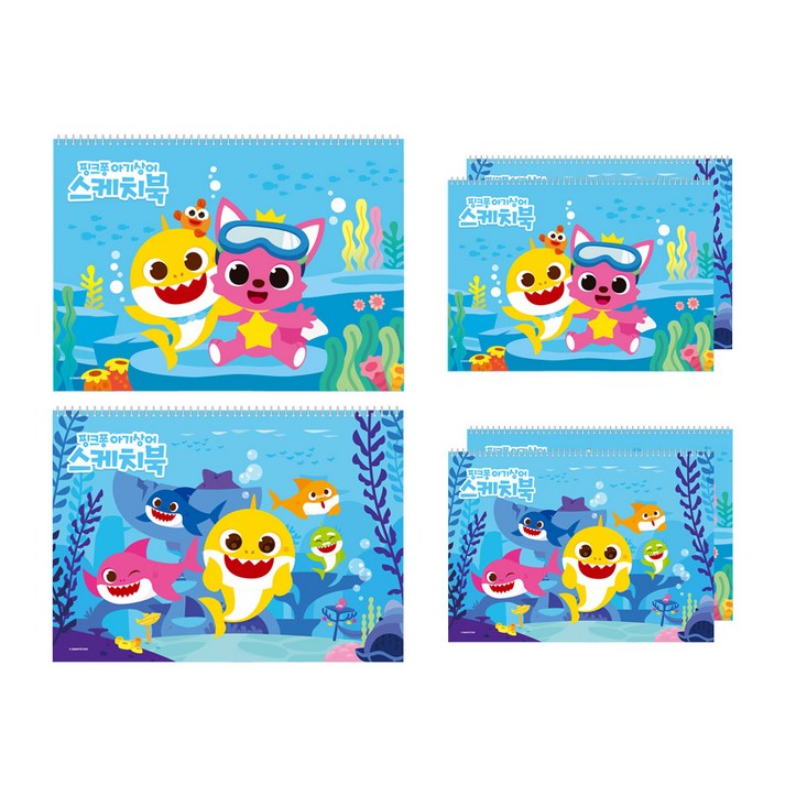 몽땅 핑크퐁 스케치북 6권, 345 x 248 mm, 26매 4736021015