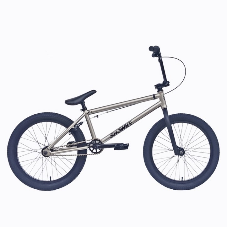 초경량 비엠엑스 BMX 자전거 출퇴근 묘기자전거 고급형 20인치, 매트블랙