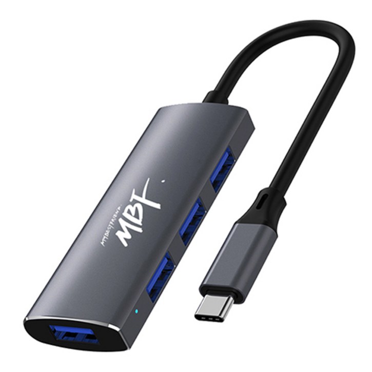 엠비에프 USB C to USB 4포트 허브 MBFCH2031