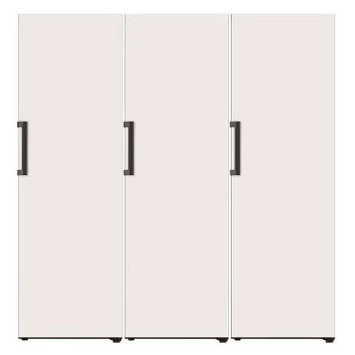 [10% 환급가전] [색상선택형] LG전자 오브제 321L 좌열림 컨버터블 세트 메탈 냉장고 + 냉동 + 김치냉장고 XYZ323MEF 방문설치