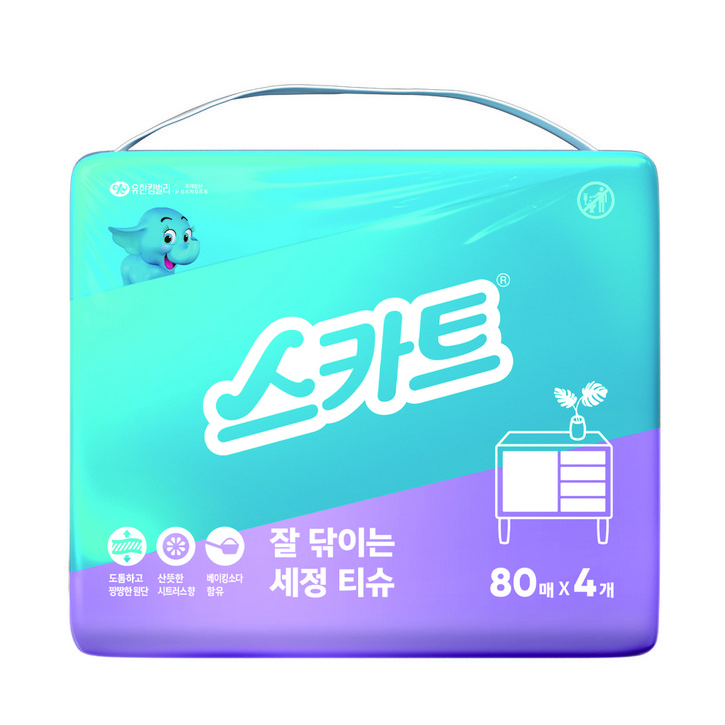 스카트 잘닦이는 세정티슈 80p 스카트 잘닦이는 세정티슈 80p
