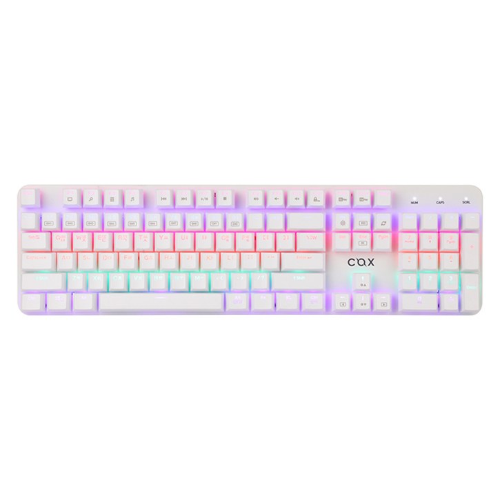COX 축교환식 레인보우 LED 기계식 게이밍 유선 일반형 키보드