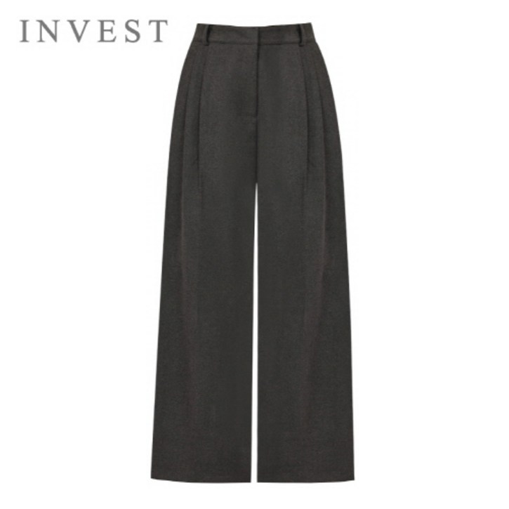 [77까지] 베이직 핀턱 슬랙스 팬츠_INI5W1PT7041