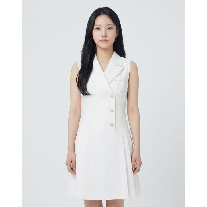 에꼴드파리 카라넥 민소매 원피스 RB23WOA001Y