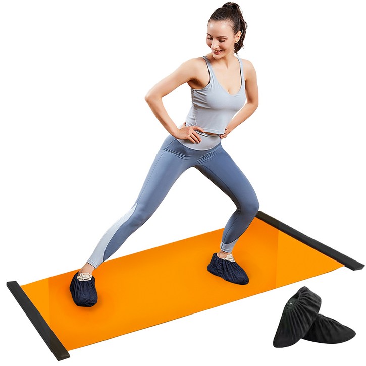 가치올림 헬스센스 겟업핏 슬라이드 보드 스케이트 매트 + 신발 파우치 세트