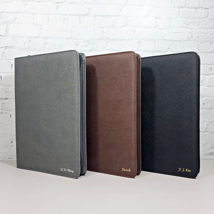 2026 이니셜스 스테디셀러 다이어리  이니셜 무료 회사 로고 각인, 사피아노 지퍼형블랙