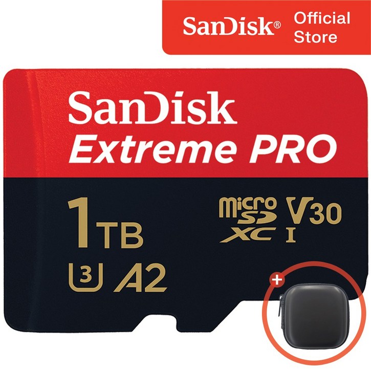샌디스크 에스티원테크 공식인증 제품 마이크로 SD 카드 SDXC Extreme Pro 익스트림 프로 QXCD, 1TB, 1개