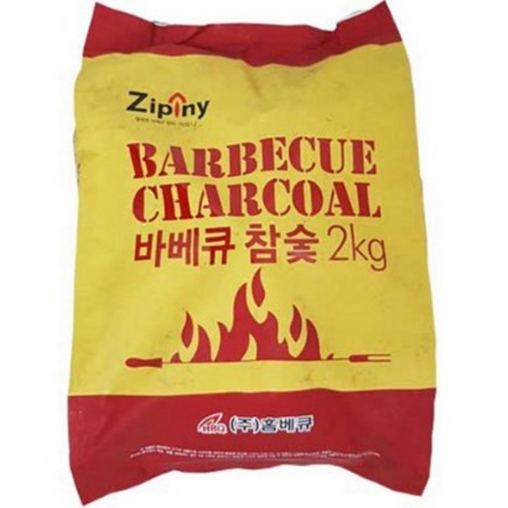 지피니 바베큐참숯, 2kg, 1개