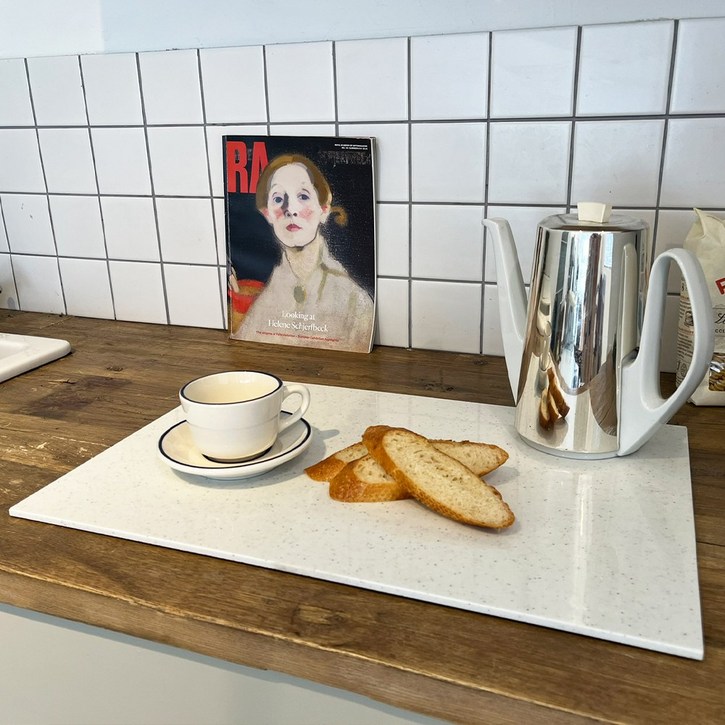 1029 예약판매 COVA  베이킹 플레이팅보드 인조대리석 보조조리대 L