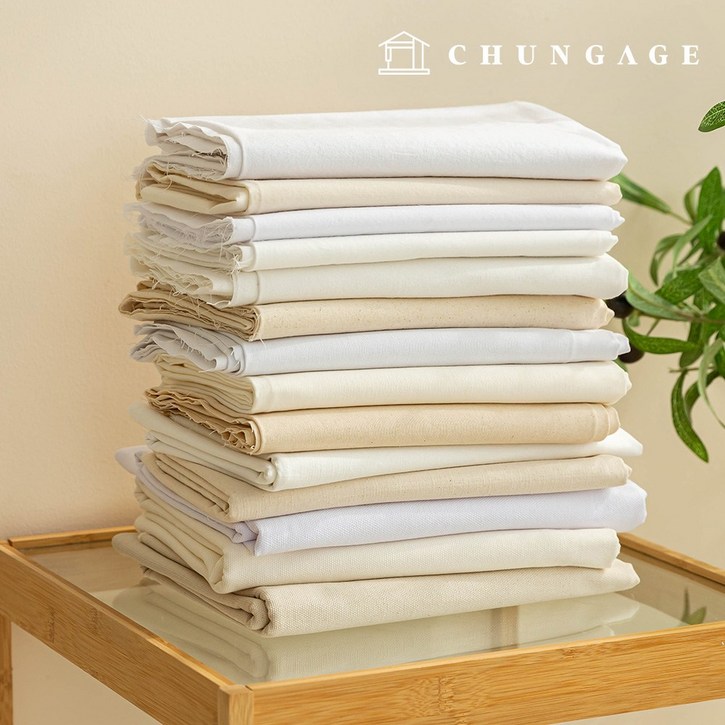 면 워싱 광목천 광목 원단 퓨어 무지 화이트 한마, 01 광목 워싱 퓨어무지 화이트, 1개