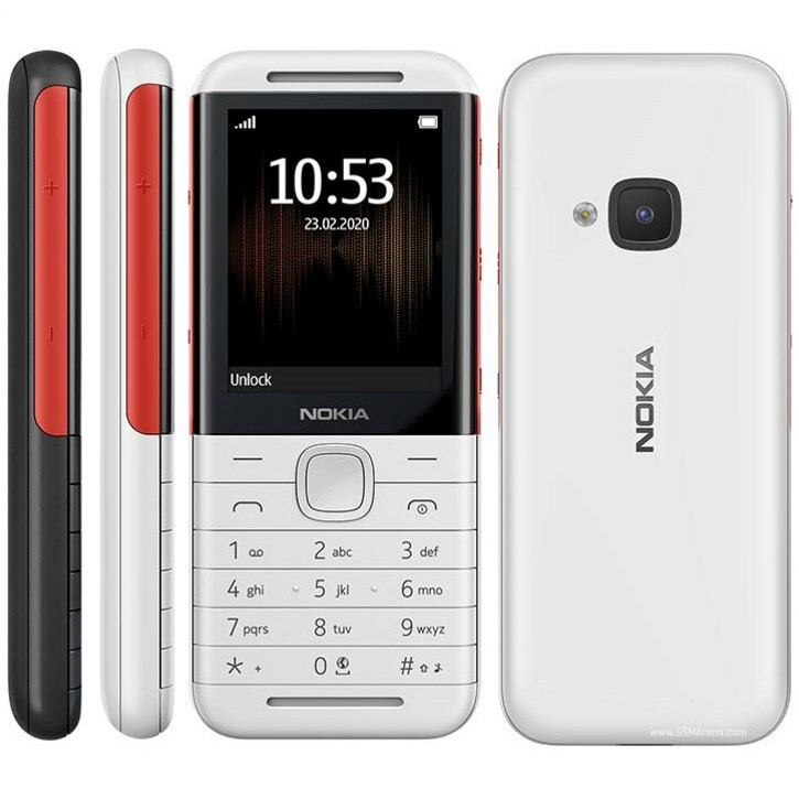 노키아 5310 (2020) 오리지널 잠금 해제 2.4 인치 GSM 듀얼 카드 플레이어, 기능 휴대 전화, 한개옵션1, 02 Black