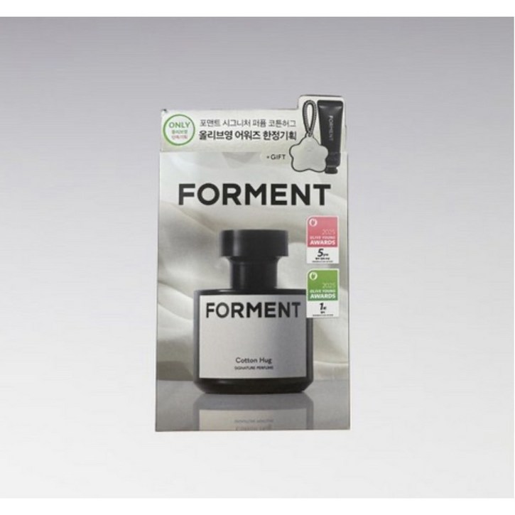 포맨트 시그니처 퍼퓸 코튼허그 50ml 기획핸드크림 30ml 남자향수 선물 올리브