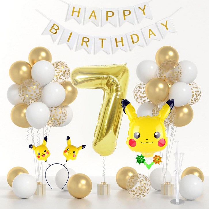 뷰라뷰 캐릭터 생일파티 풍선 세트