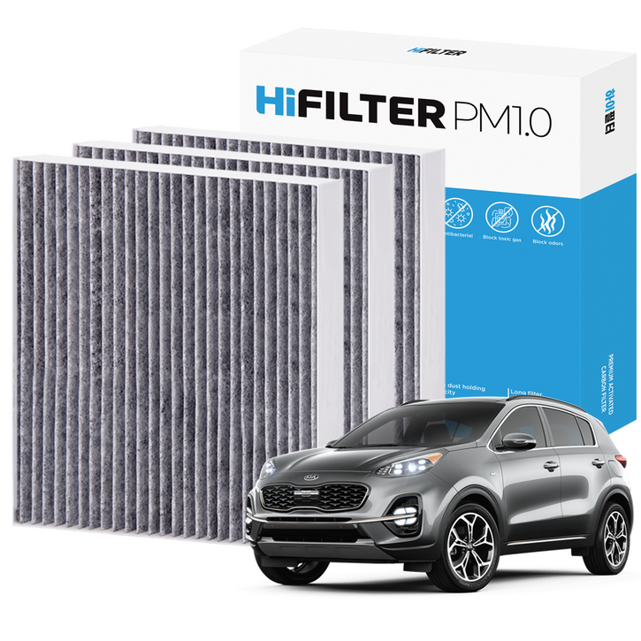 21 하이필터 PM1.0 활성탄 자동차 에어컨필터 기아