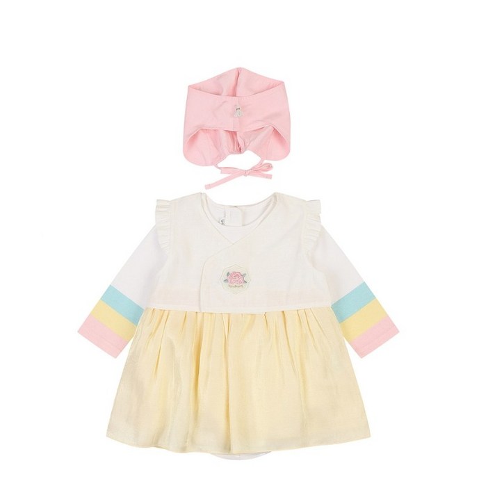 아가방 여아한복바디수트조끼YELLOW 귀엽고 깜찍한 우리아기 첫 한복 추석01S0279512001분당