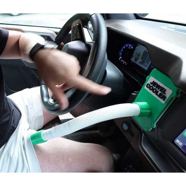 사타구니 꼬풍기 카큘레이터 차량용 자동차 에어컨 환기 사타구니  그린