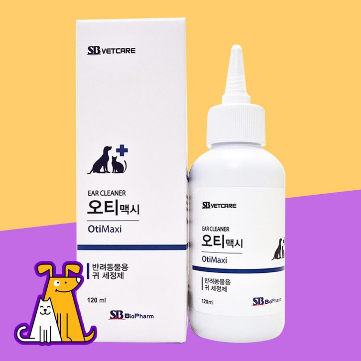 오티맥시 120ml 강아지고양이 귀세정제, 1개, 120ml