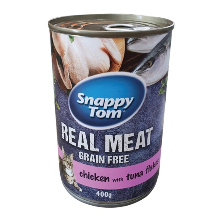 스내피톰 캣 치킨 위드 튜나 프레이크 400g (12개 1박스)