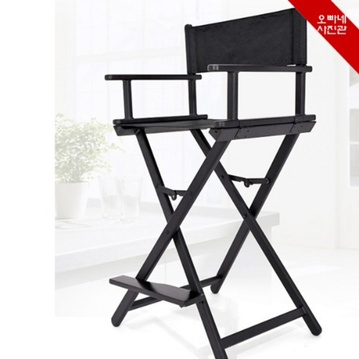 [오빠네사진관] 디렉터의자 Black Folde Chair 220923 감독의자 메이크업의자 방송촬영의자