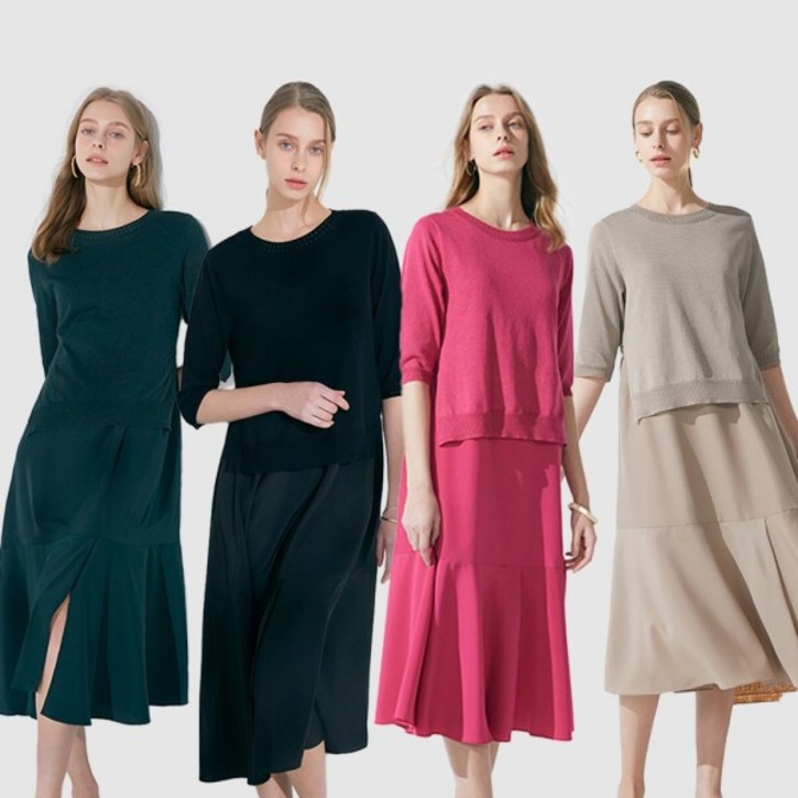 막스스튜디오 에떼르나 여성 린넨 블랜드 썸머 원피스 4종 택1