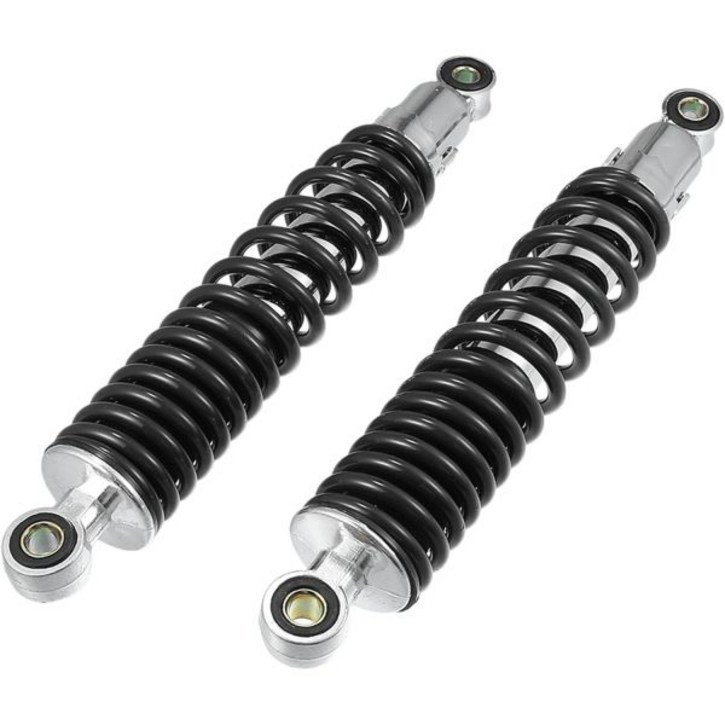 모터사이클 리어 서스펜션 충격 조정 310mm 50cc 70cc 90cc 125c ATV 모페즈 더트 바이크 레이스 메탈 블랙 1쌍