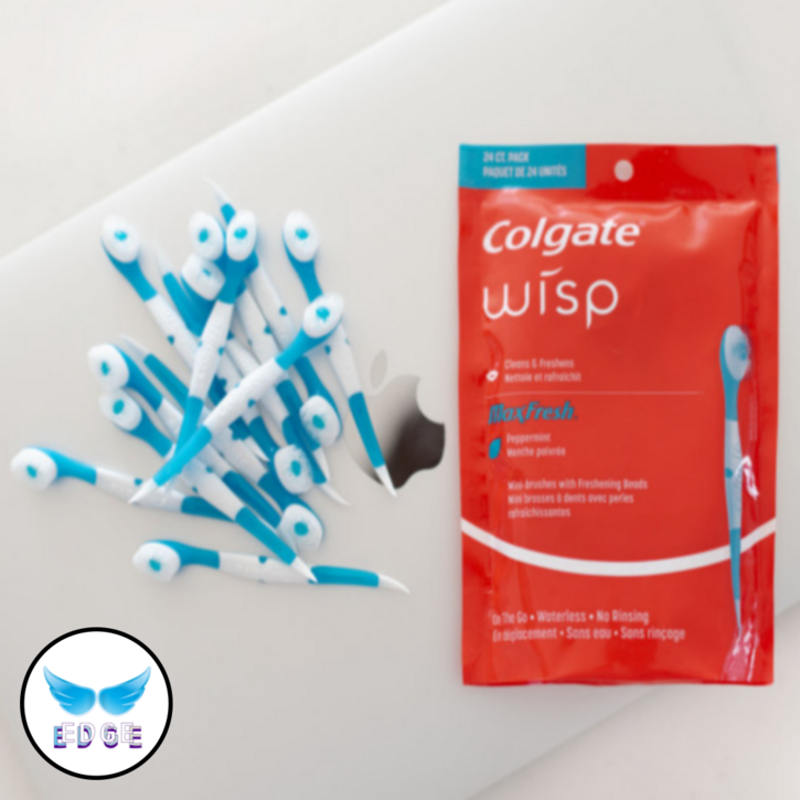 엣지 콜게이트 맥스 후레쉬 일회용 미니 칫솔사은품 증정, 1개, 24개입, 1mm