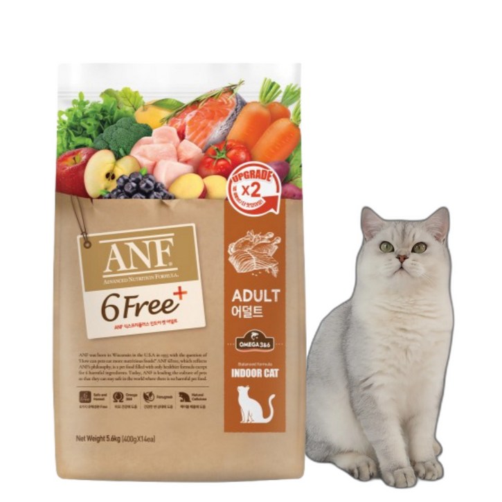 ANF 어덜트용 캣 식스프리플러스 건식사료 ANF 어덜트용 캣 식스프리플러스 건식사료