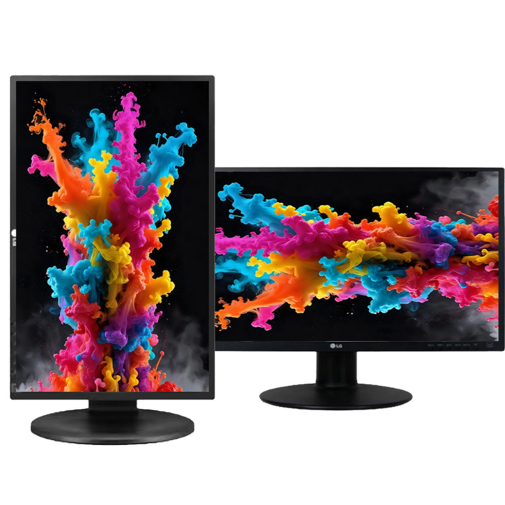 LG전자 24MB35P 24MB35PH IPS광시야각 FHD 피벗높낮이24인치모니터 중고, 60cm, 24MB35P