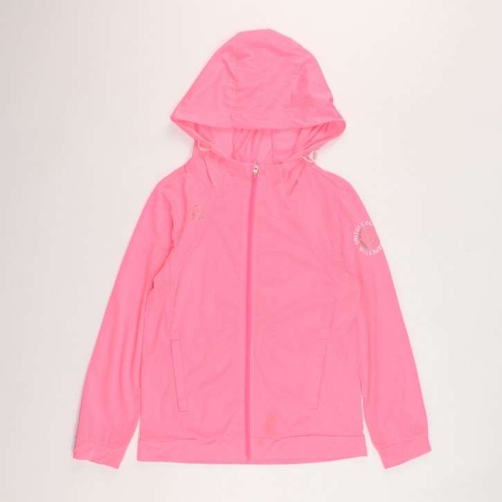 빈티지테크 605.베네통 긴팔 집업 후드티셔츠정품여아 130