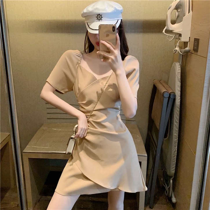 KEELIA 여름 슬림 반팔 원피스 KEELIA 여름 슬림 반팔 원피스