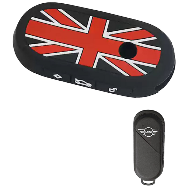 미니쿠퍼 25년이후 차키 전용 실리콘 키케이스, U25, F66, F65, 9가지 색상, 4.블랙유니언잭