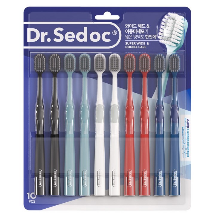 닥터세닥 슈퍼와이드 칫솔 5종, 10개입, 1세트