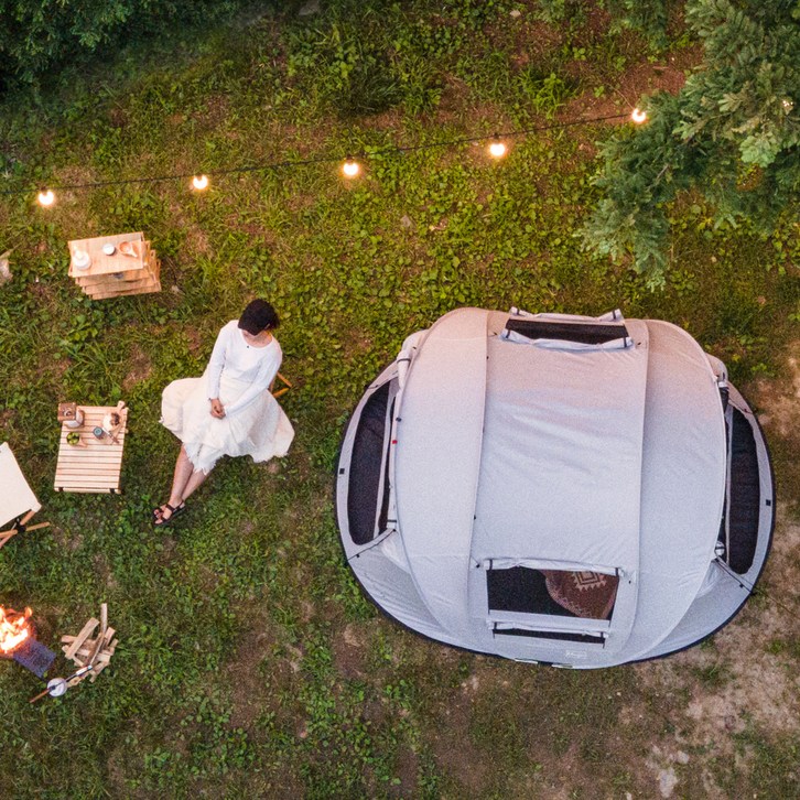 아이두젠 마운트프로 노바 원터치 팝업 텐트 그늘막, 애쉬그레이, 45인용