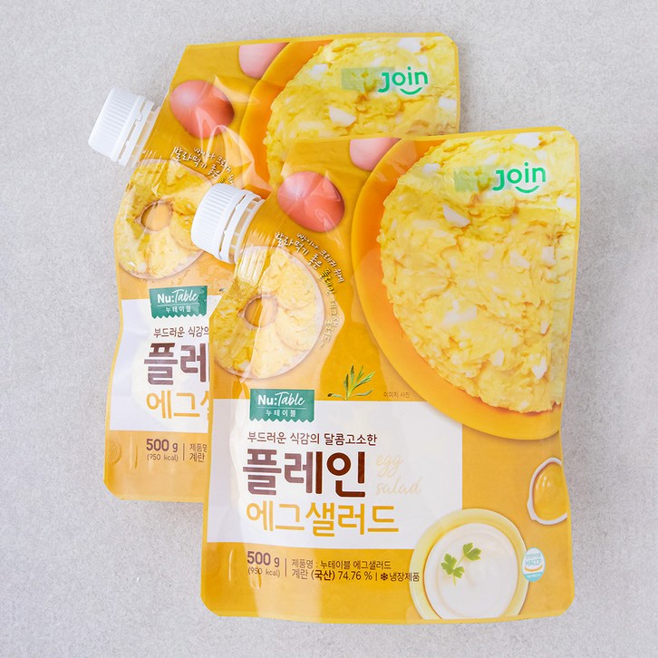 누테이블 에그샐러드, 500g, 2개 누테이블 에그샐러드, 500g, 2개