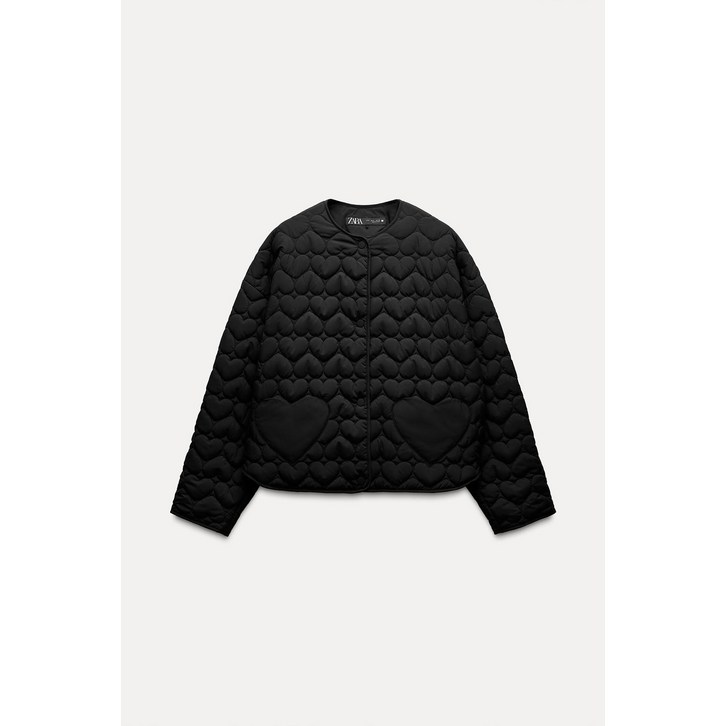 여성 봄점퍼 ZARA 자라 하트 패딩 점퍼 3046830 3046830
