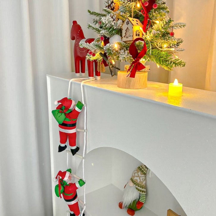파티몬 사다리 산타 크리스마스 데코 홈 파티 장식 소품 오브제