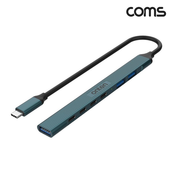 컴스 C타입 4포트 + A타입 3포트 USB 멀티 허브 FW071