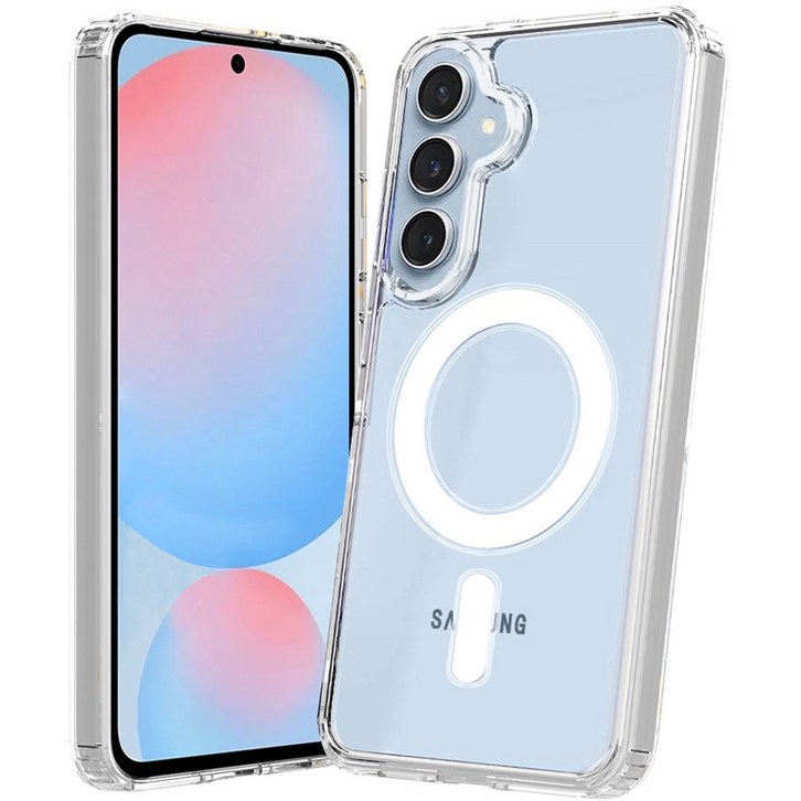 아이엔조이 아이폰 갤럭시 S 초강력 젤리 하드 투명 마그네틱 맥세이프 휴대폰 케이스 INJMSC01