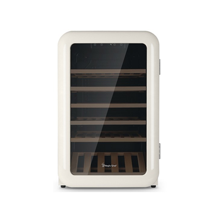 매직쉐프 레트로 컴프레셔 프리미엄 와인셀러 49병 크림베이지 MEWHR49W